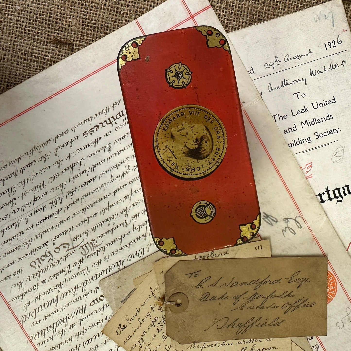 Coronation Oxo Tin Edward VIII - The Blind Mole