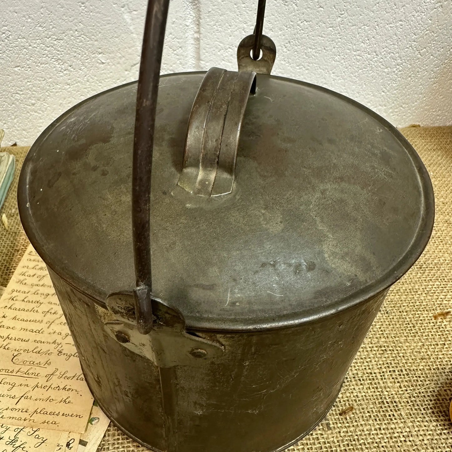 Antique Billy Can Berry Bucket - The Blind Mole