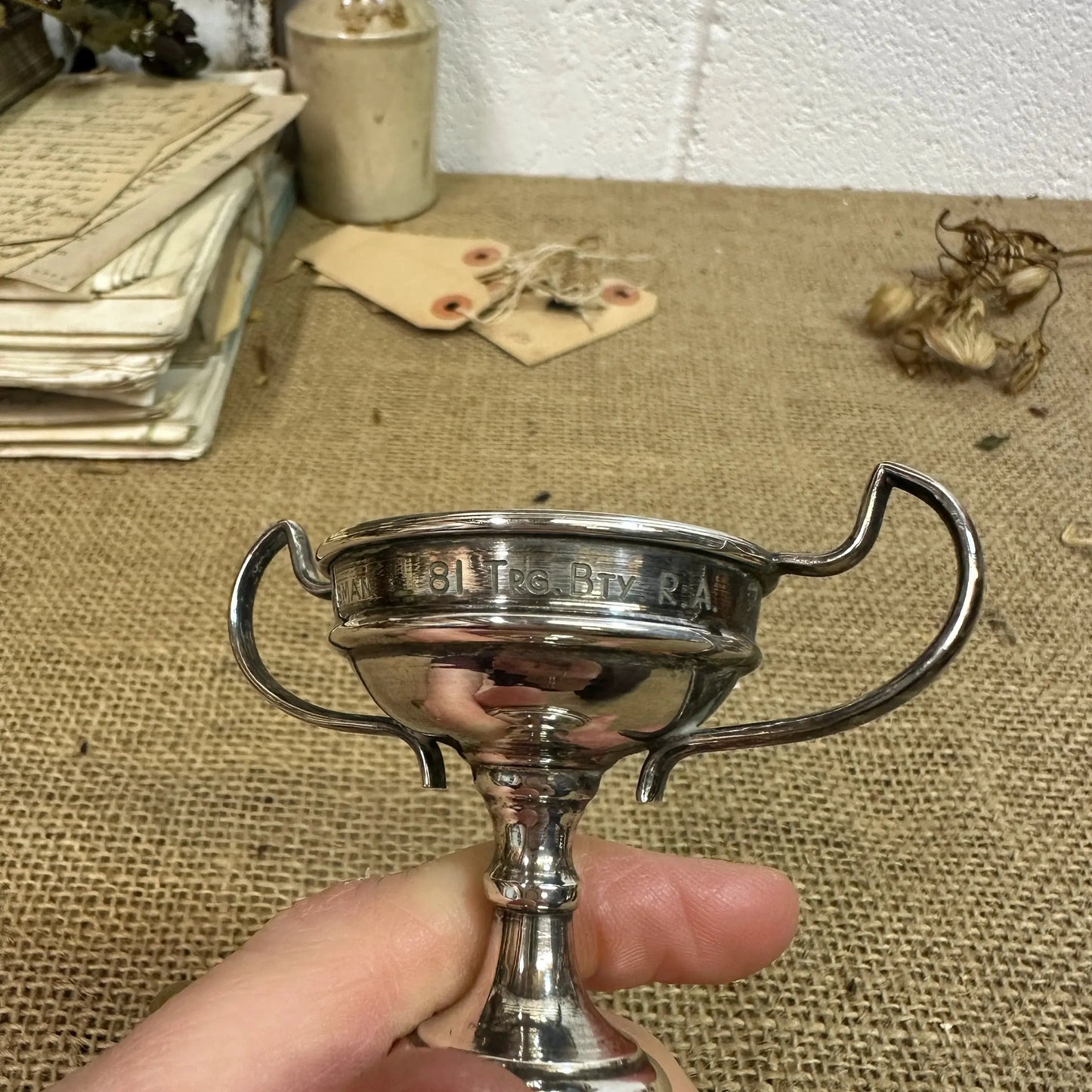 Small EPNS Decorative Trophy - The Blind Mole