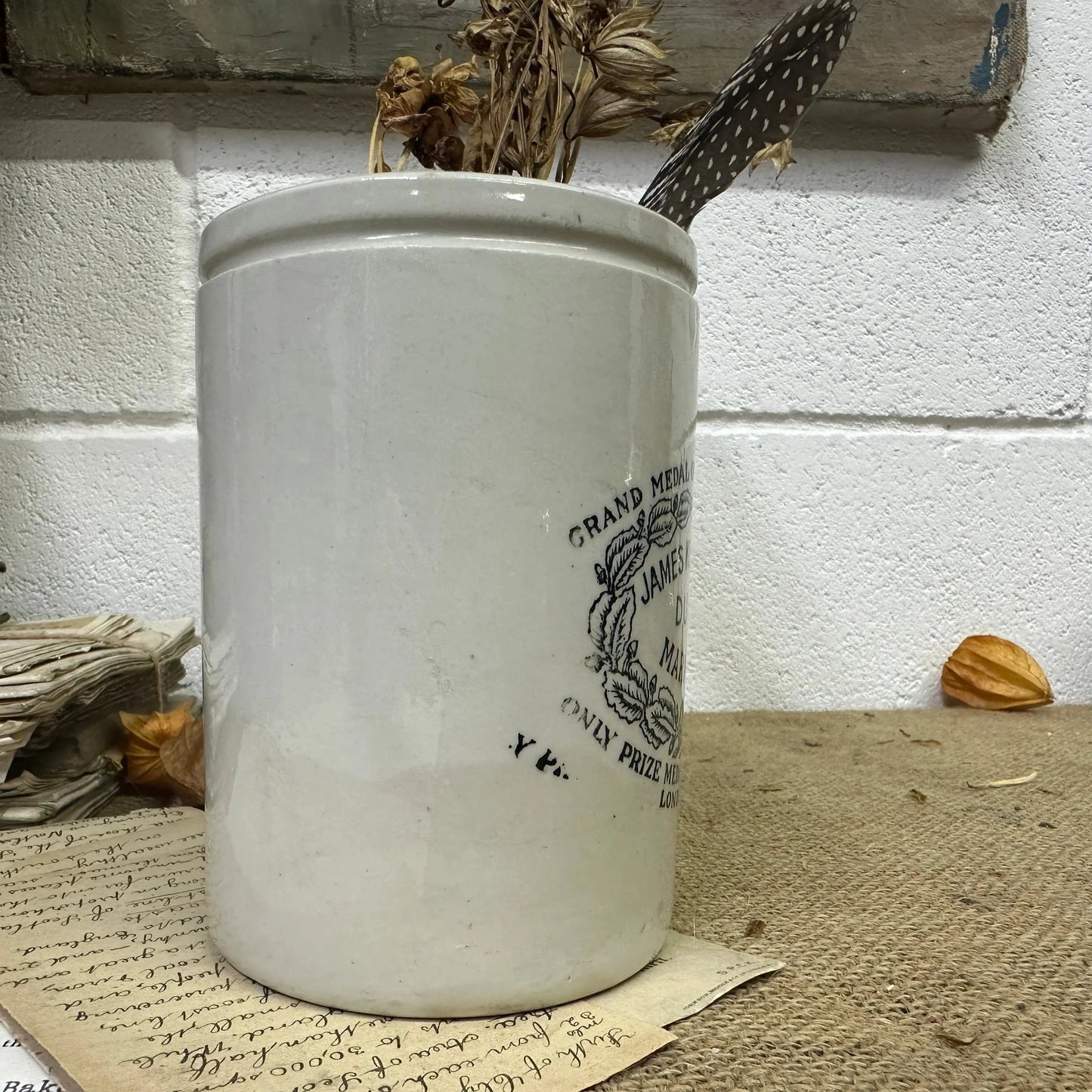 Large Stoneware Dundee Marmalade Jar - The Blind Mole