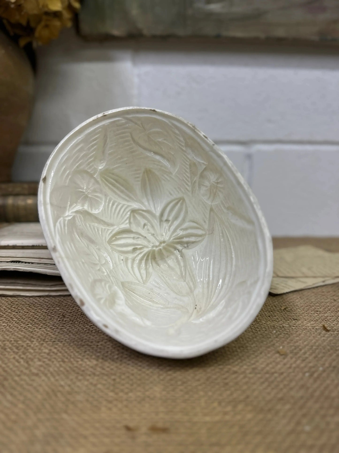 Ironstone Victorian Jelly Pudding Mould - The Blind Mole