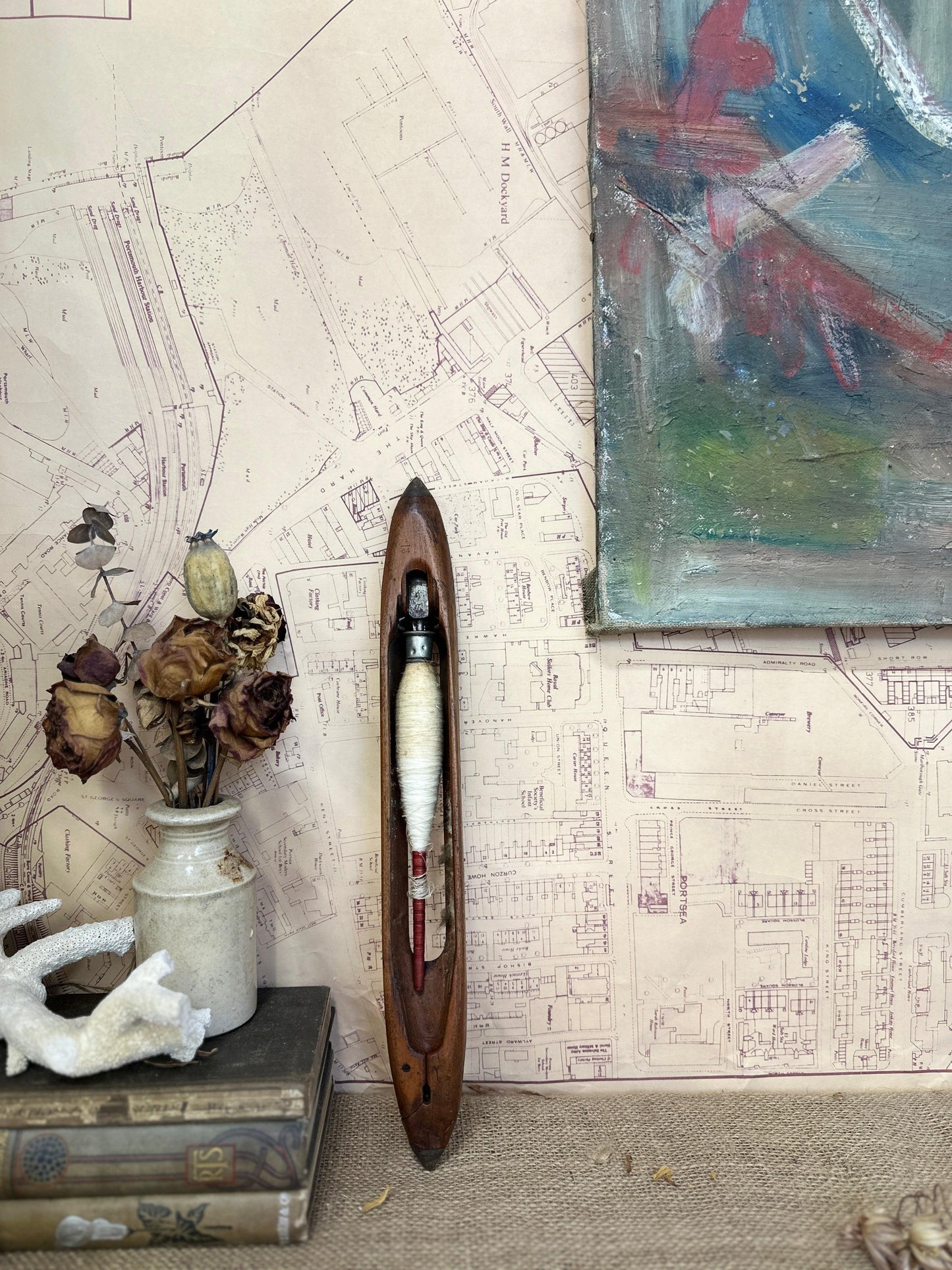 Vintage Boat Textiles Weaving Shuttle - The Blind Mole