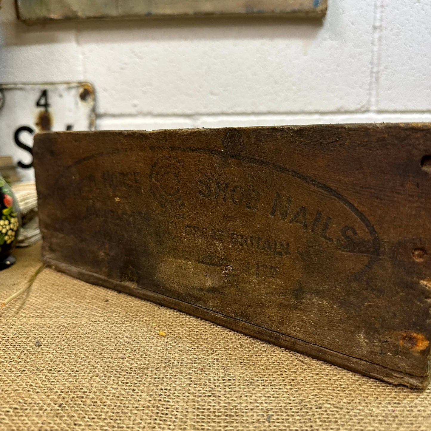 Vintage Wooden Crate Bottle Rack, Toy Box - The Blind Mole