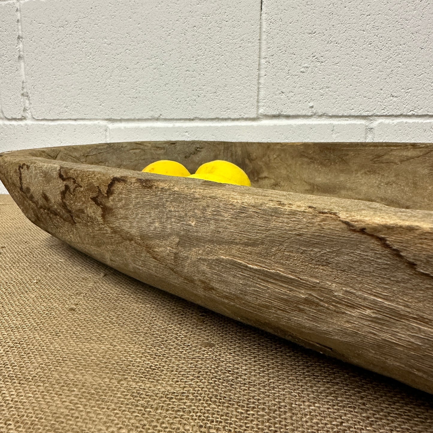 Antique Wooden Trough Dough Bowl
