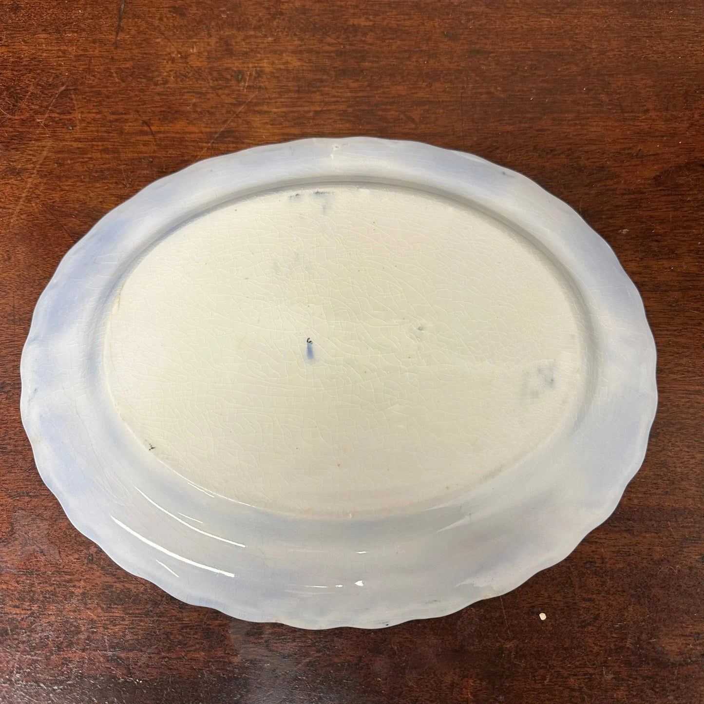Victorian Melsary Booths Transferrer-ware Platter The Blind Mole