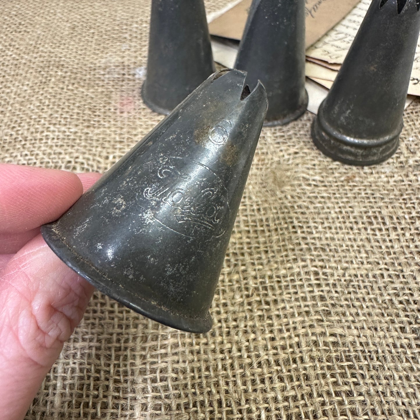 Vintage Cake Piping Nozzles - The Blind Mole