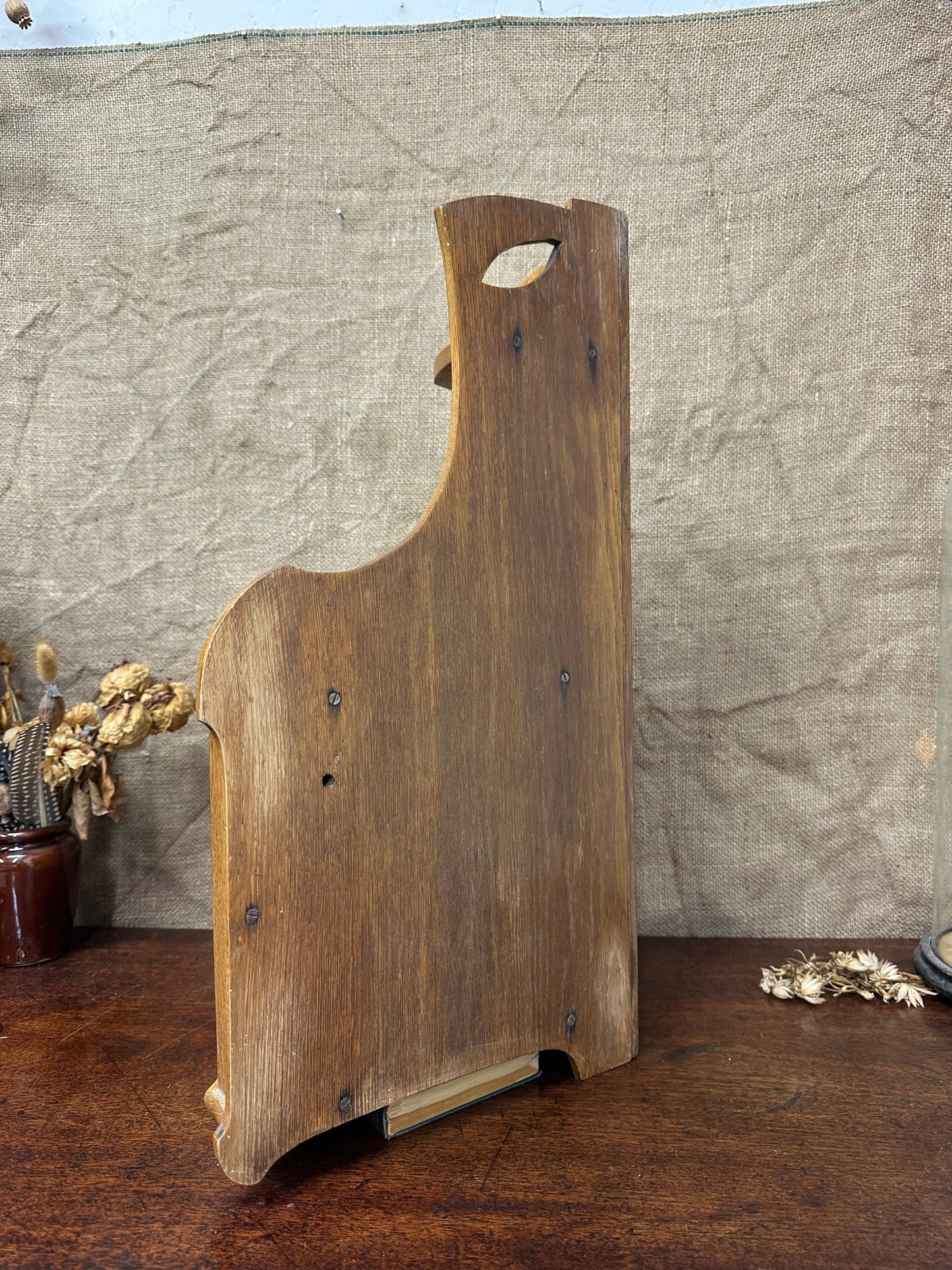 Antique Arts and Crafts Oak Wall Cabinet The Blind Mole