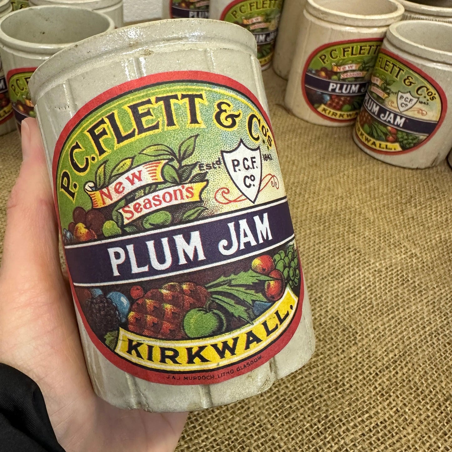 Stoneware Jam Pots, Kirkwall Various - The Blind Mole