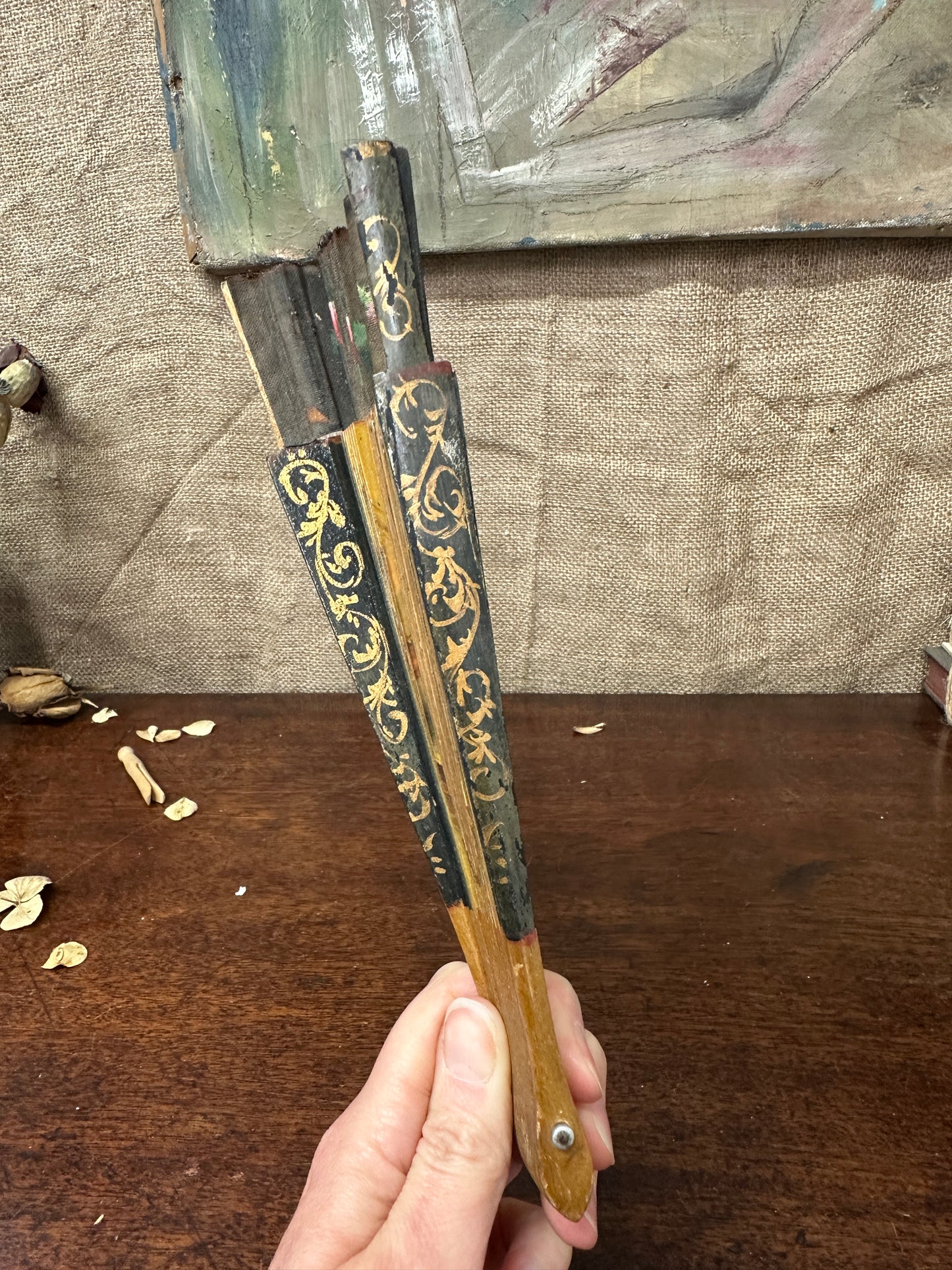 Vintage Spanish Handheld Fan