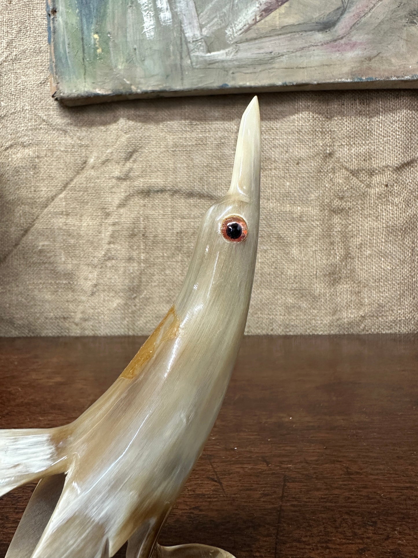 Mid Century Carved Bovine Bird Figure The Blind Mole
