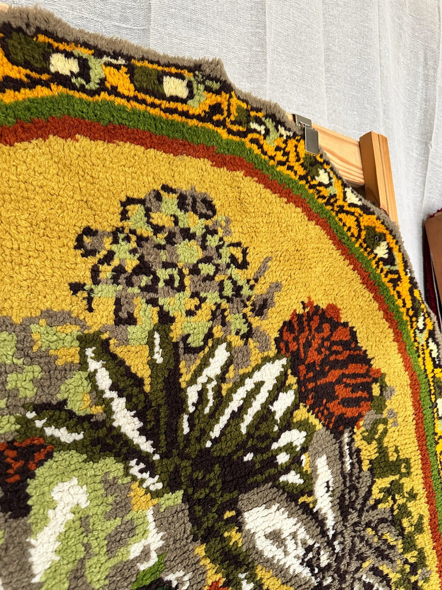 Mid-century Hand knotted Wool Rug - The Blind Mole