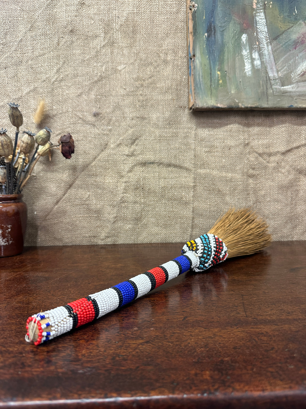 South African Whisk Beaded Broom