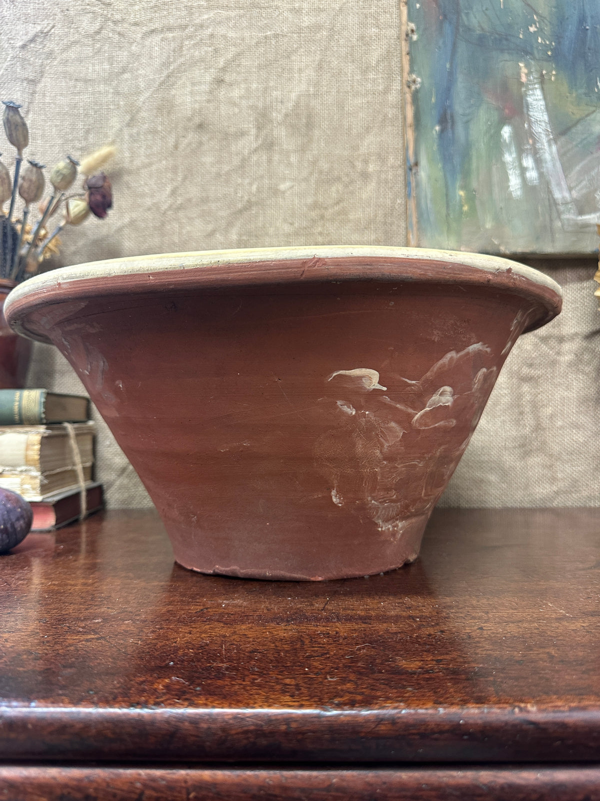 Glazed Pancheon Antique Diary Confit Bowl
