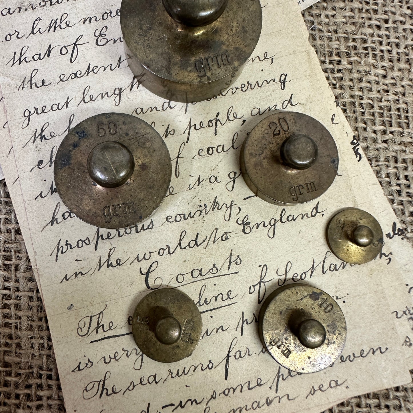Set of Brass Weights