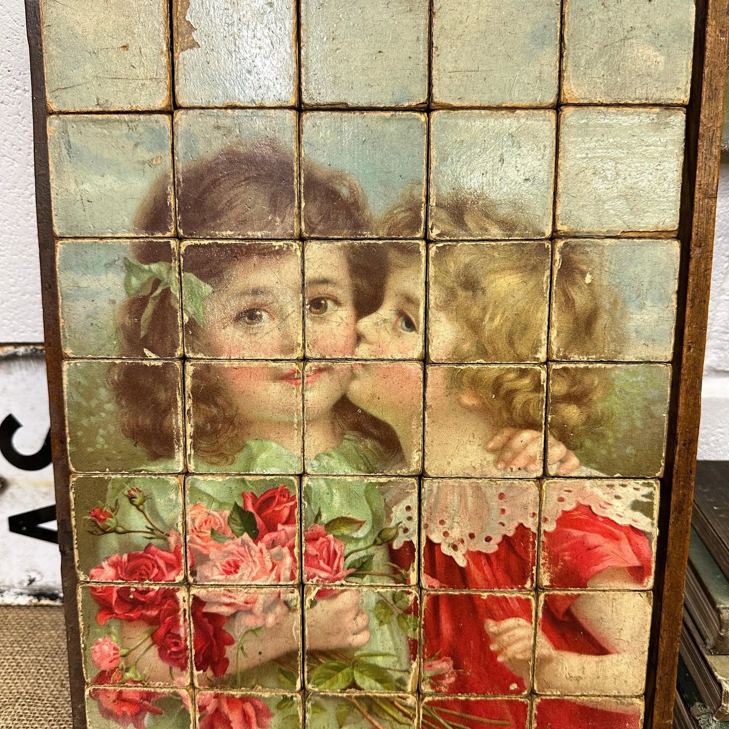 Victorian German Picture Blocks Puzzle - The Blind Mole