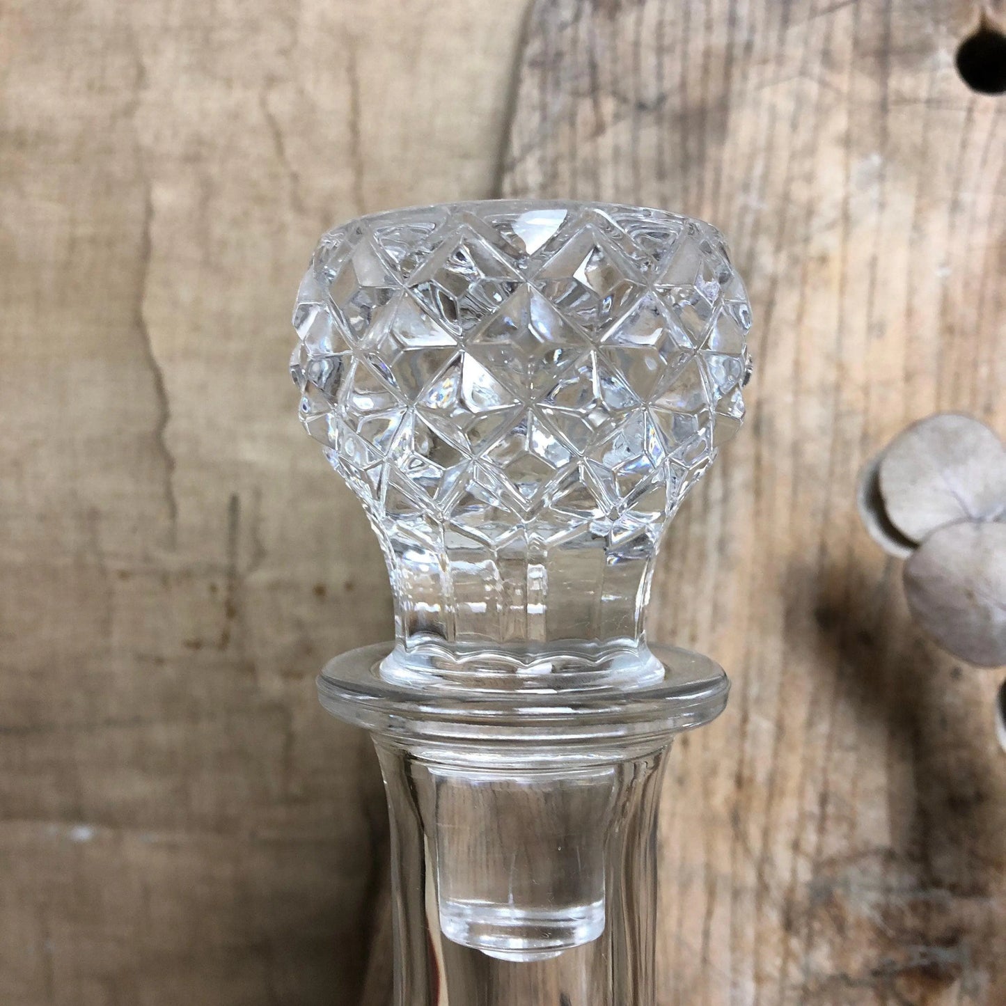Bell Shaped Cut Glass Vintage Decanter - The Blind Mole