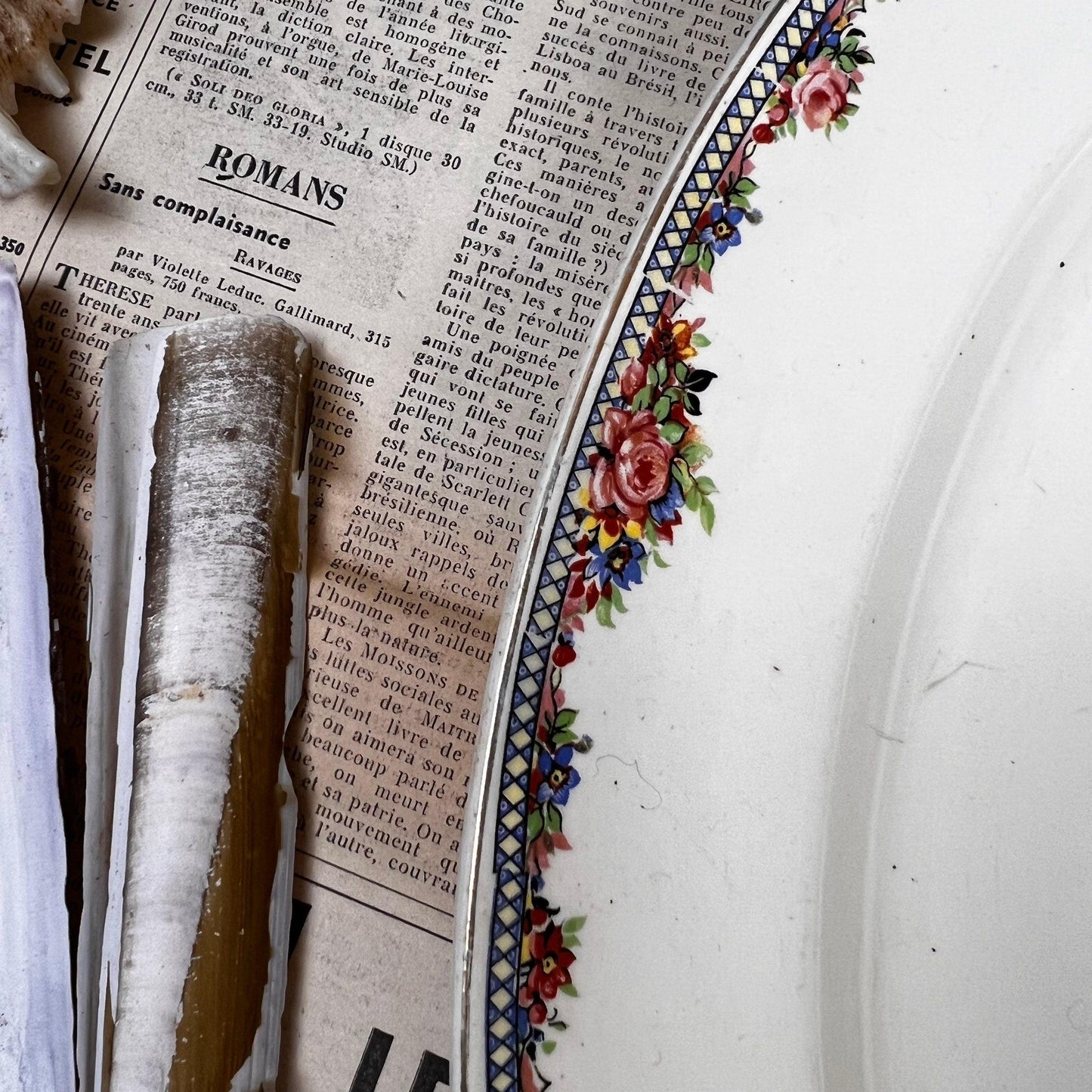 Circa 1940's Meakin Serving Floral Serving Platter - The Blind Mole