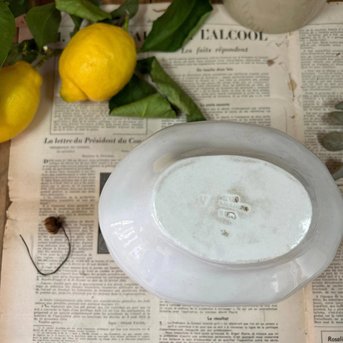 White Ironstone Victorian Jelly Pudding Mould - The Blind Mole
