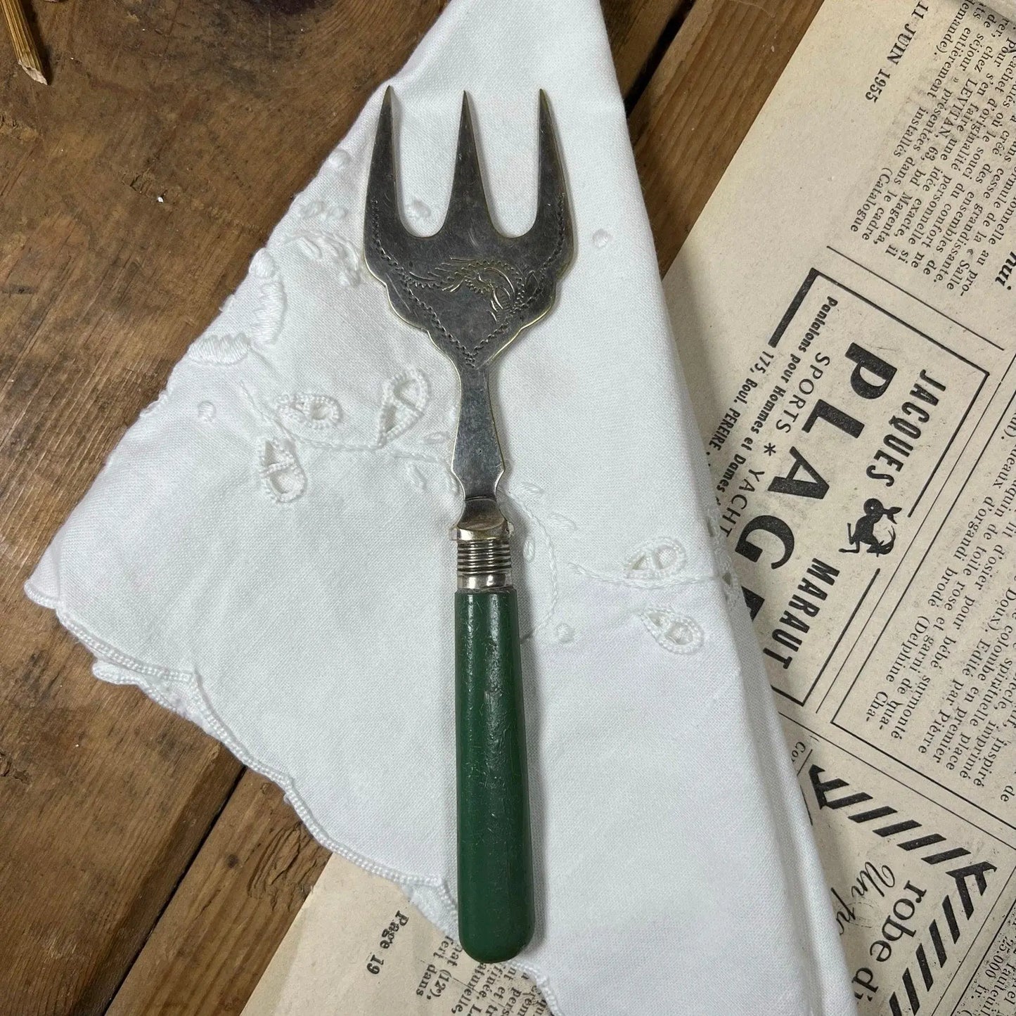 Ornate Large Serving Fork 4 Available - The Blind Mole