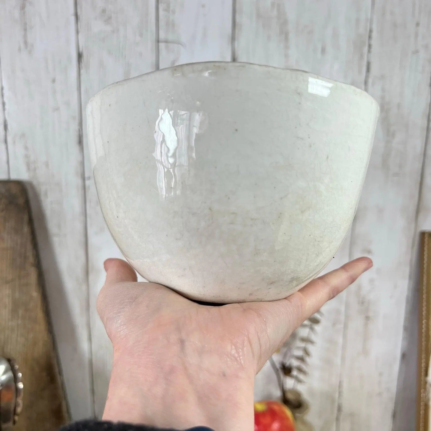 White Ironstone Victorian Jelly Pudding Mould - The Blind Mole