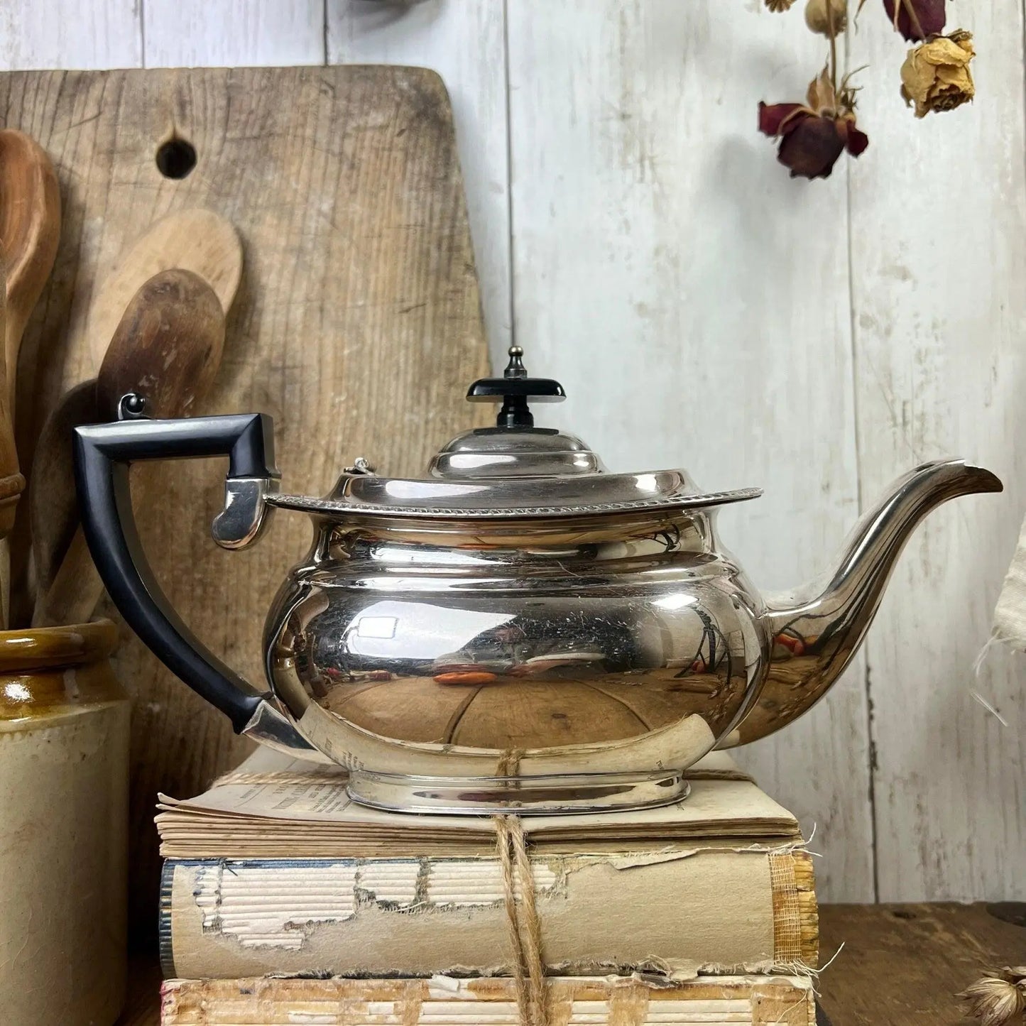 Stunning Victorian EPNS Teapot - The Blind Mole