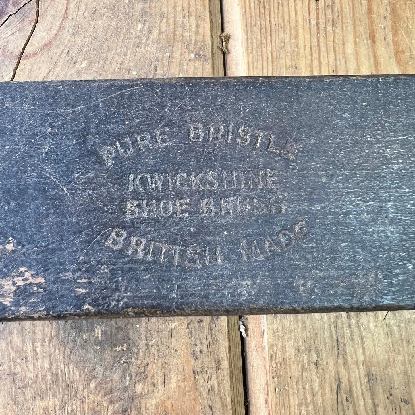 Fabulous Vintage Wooden Shoe Brush - The Blind Mole