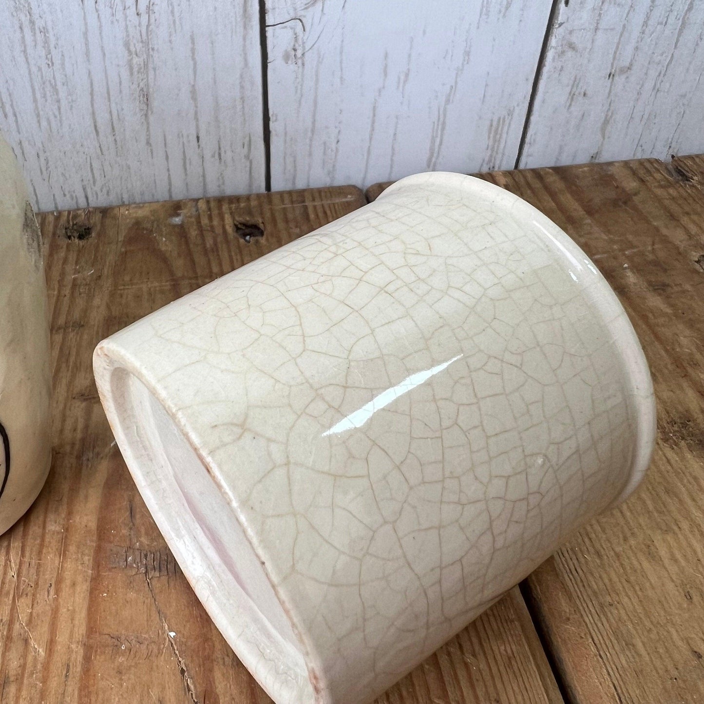 Collection of Three Stoneware Bottles Small Vases - The Blind Mole