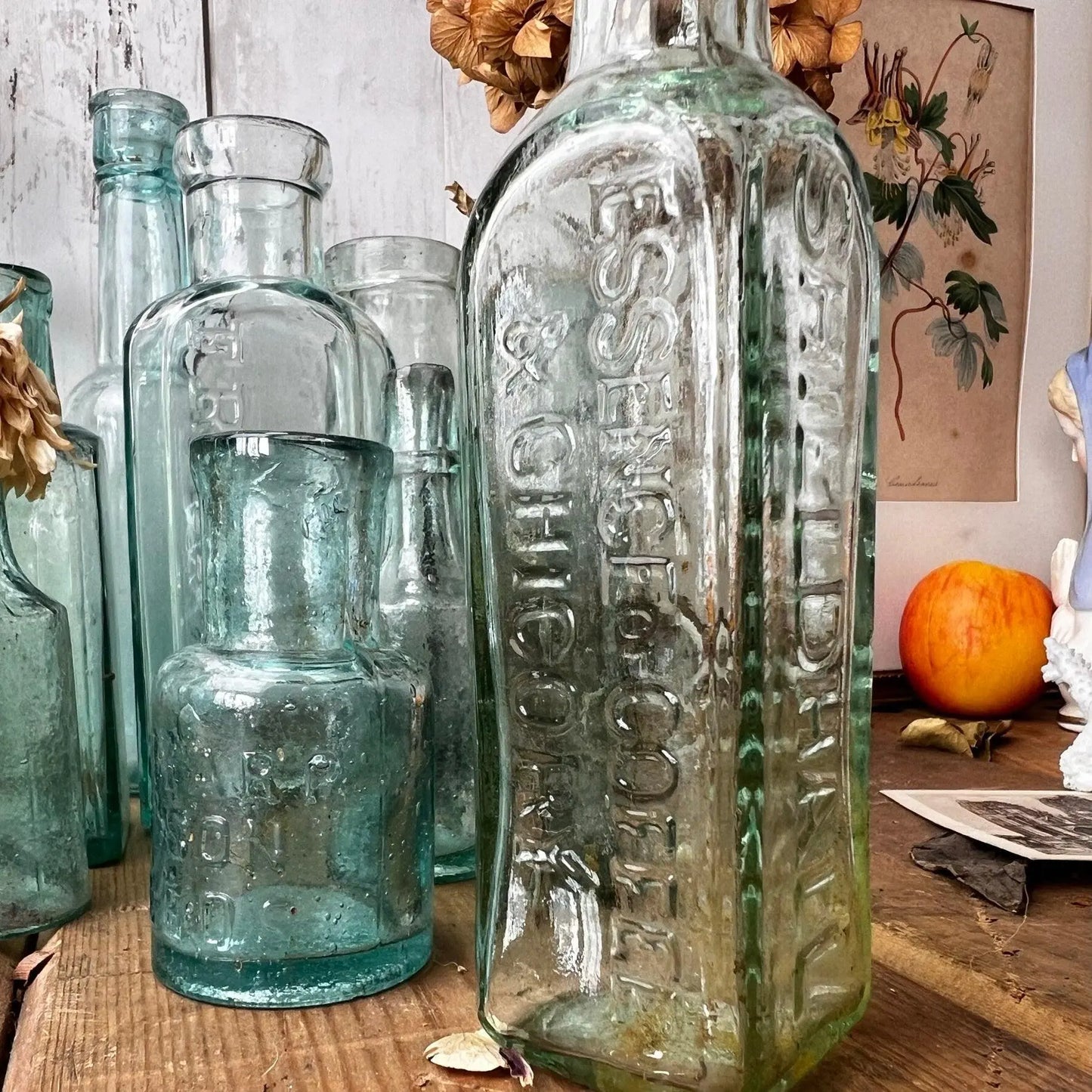 Antique Glass Poison Apothecary Chemist Bottles - 14 - The Blind Mole