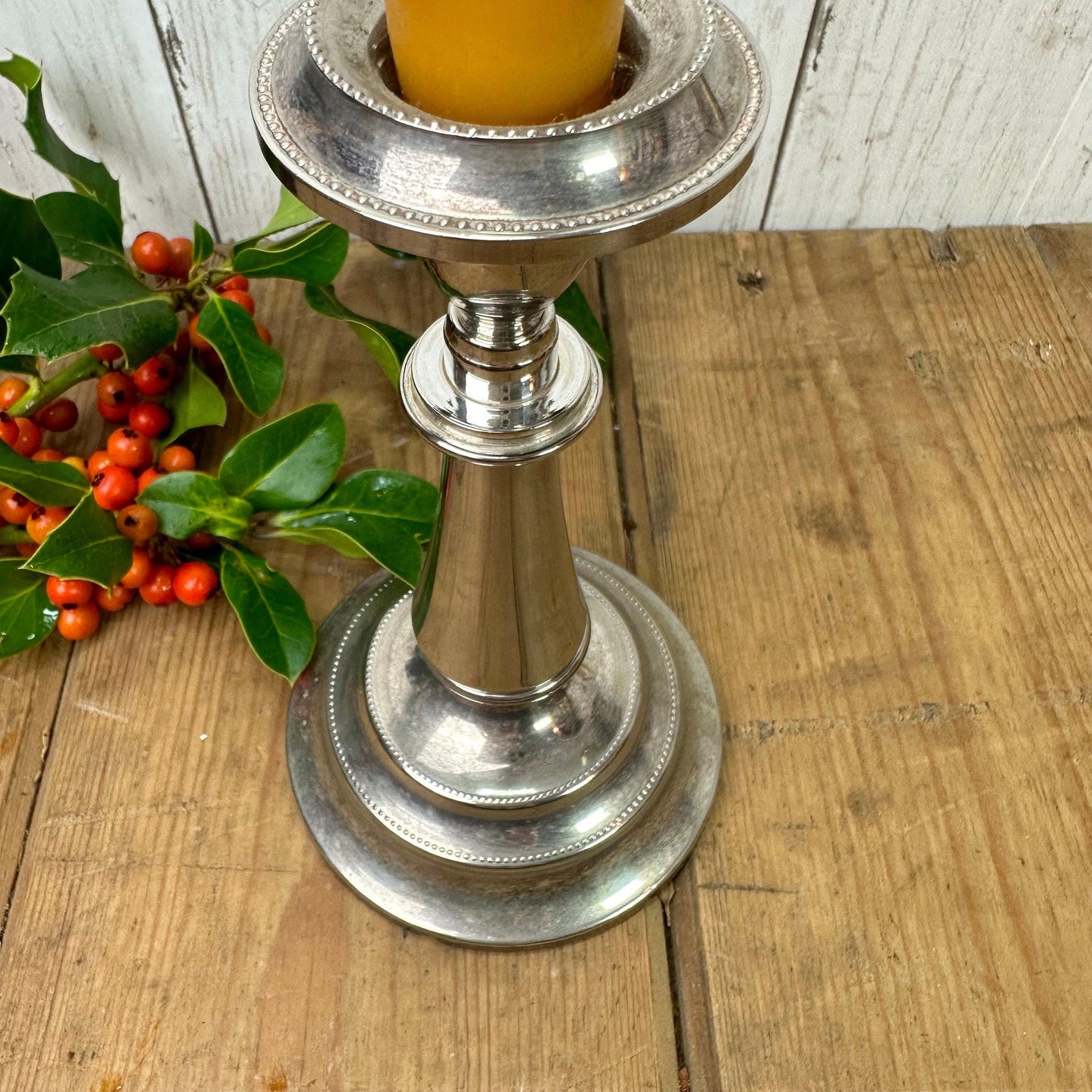 Beautiful Silver Plated Candlestick - The Blind Mole