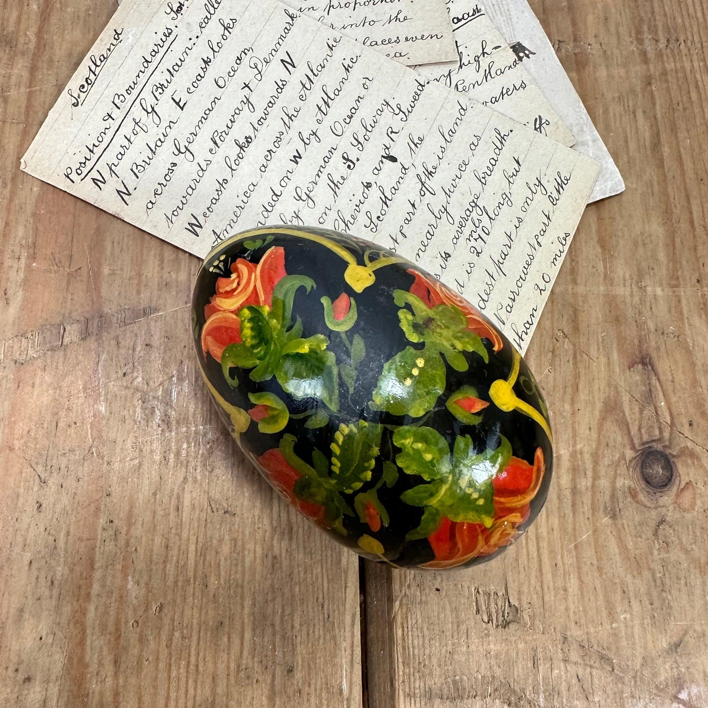 Decorative Painted Ukrainian Pysanka Egg Folk Art - The Blind Mole