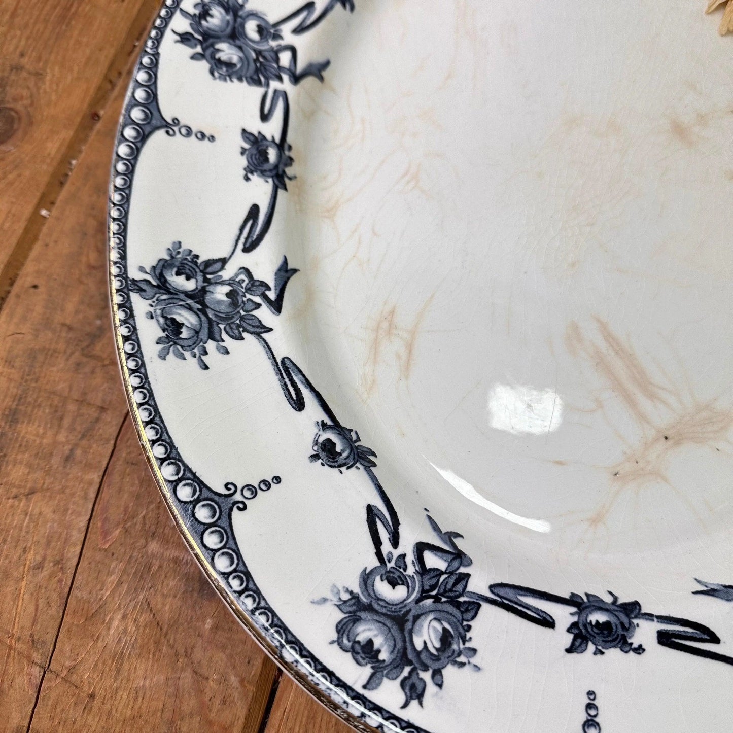 Victorian Wedgewood Large Serving Platter Serving Plate - The Blind Mole