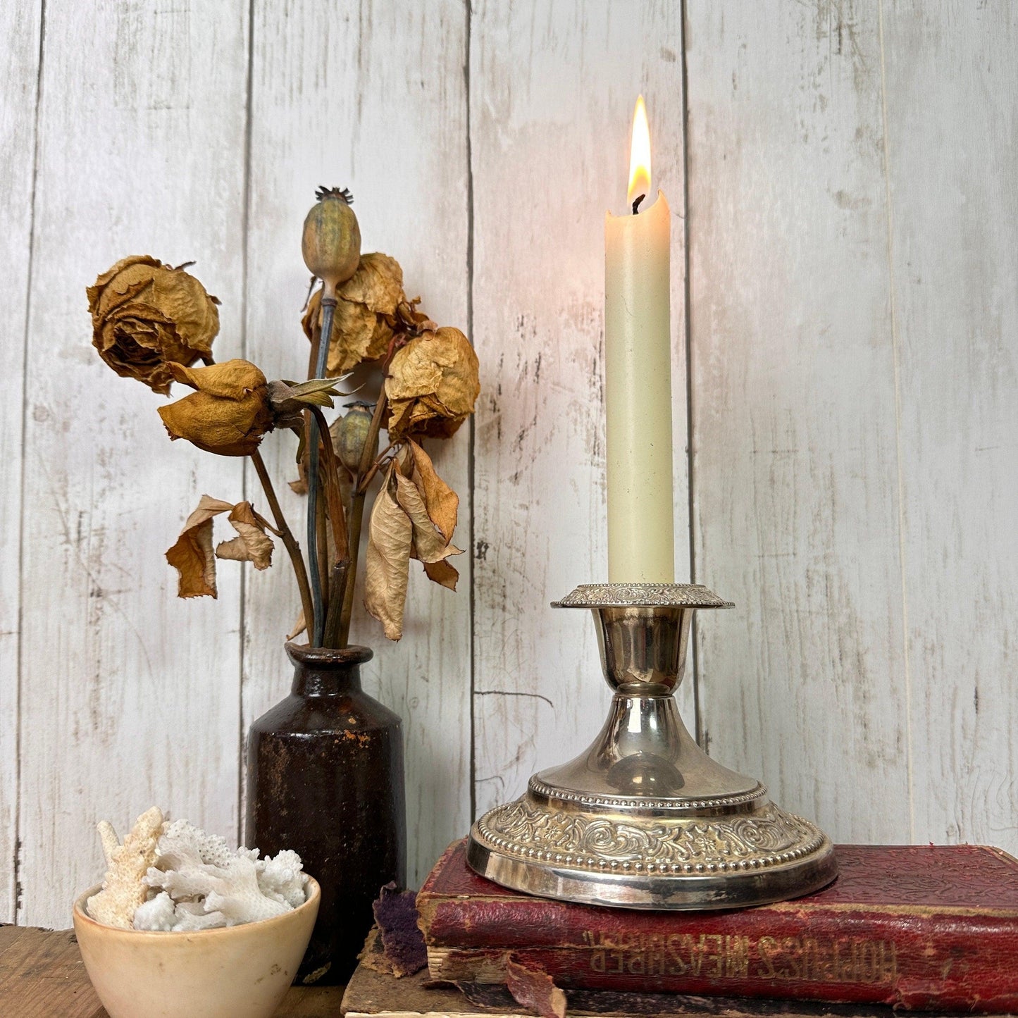 Beautiful Silver Plated Candlestick* - The Blind Mole