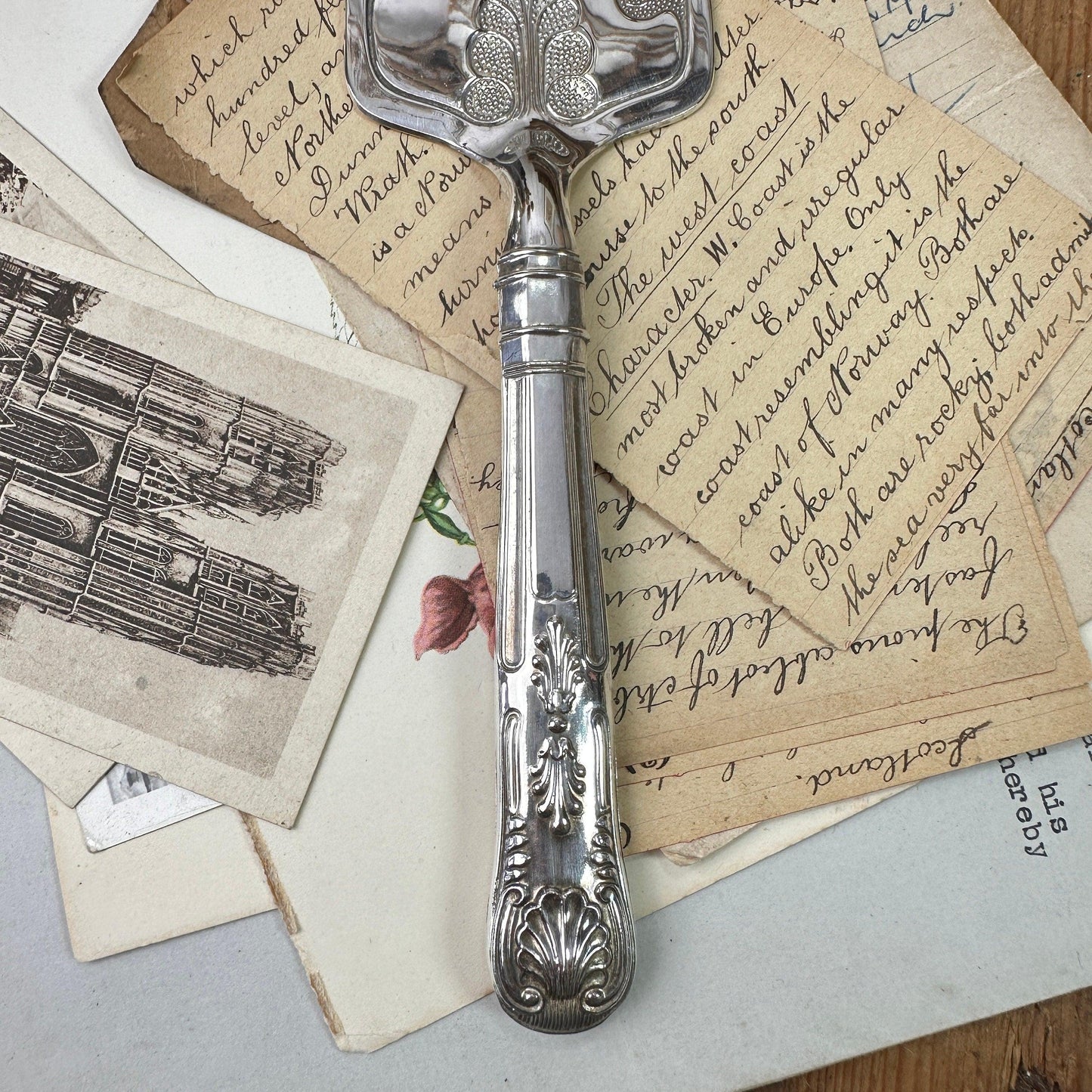 Art Nouveau Style Cake Slice EPNS - The Blind Mole