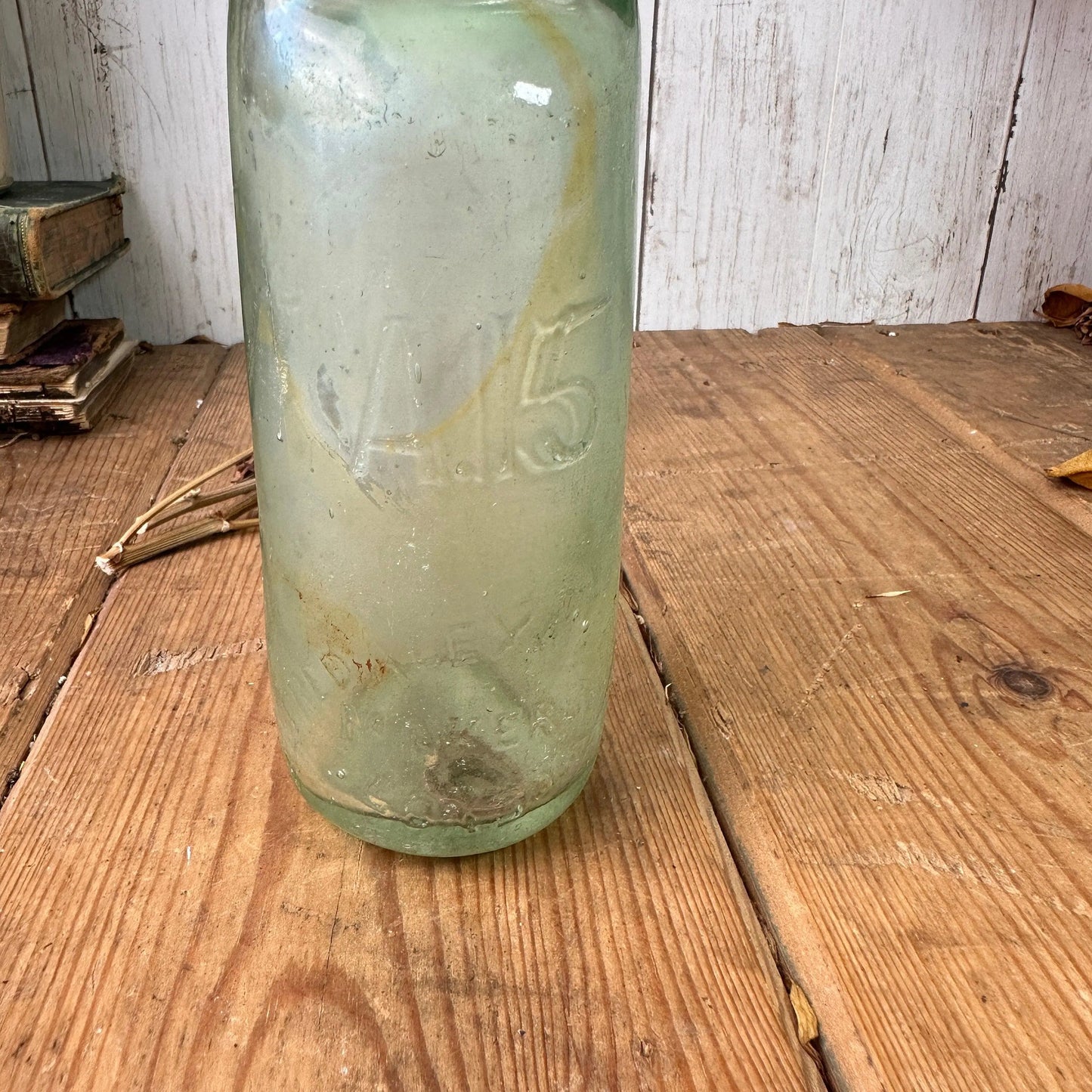 Antique codd neck bottle - Hanson and Mitchell, Ossett Stem Vase - The Blind Mole