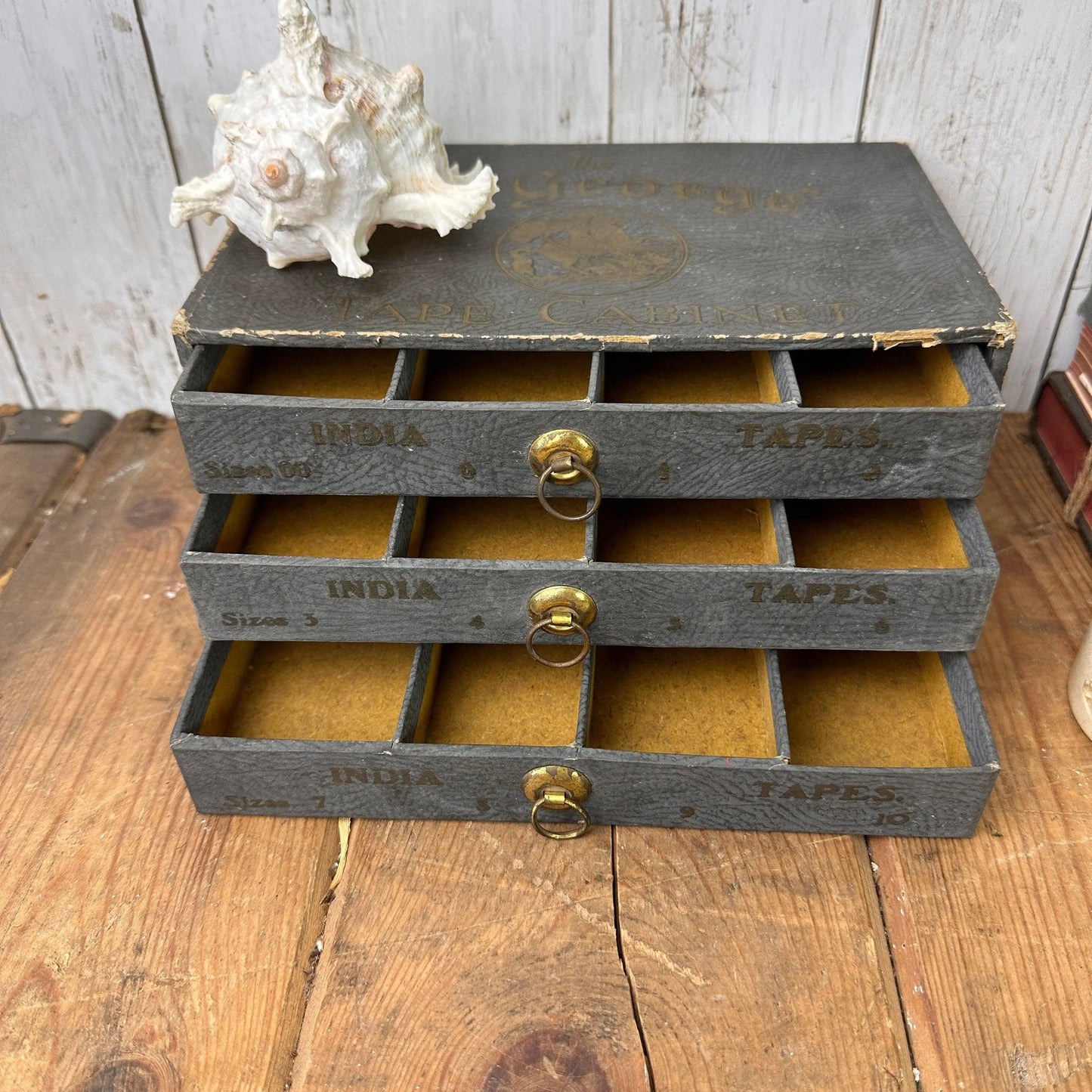 Antique Small Retail Drawers, Specimen Chest St George Tapes - The Blind Mole