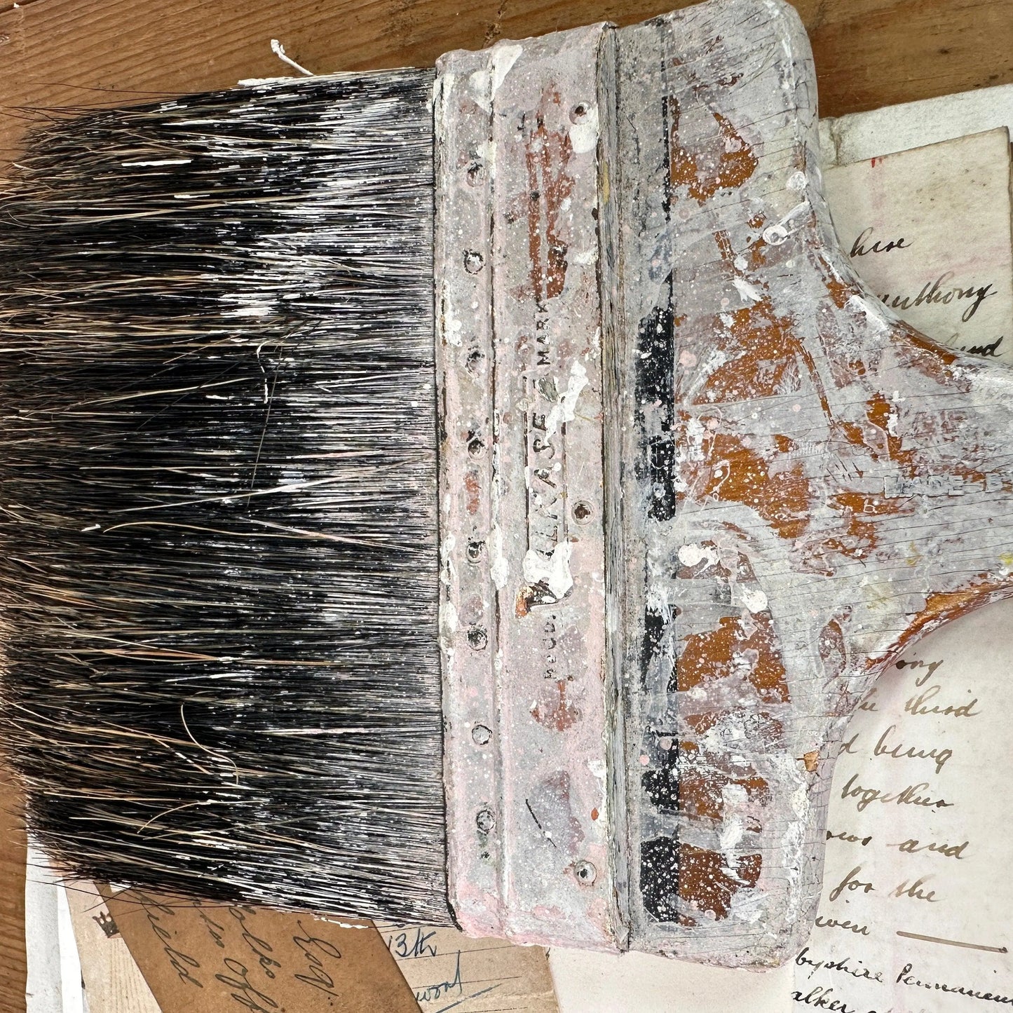 Large Rustic Worn Paint Brush* - The Blind Mole