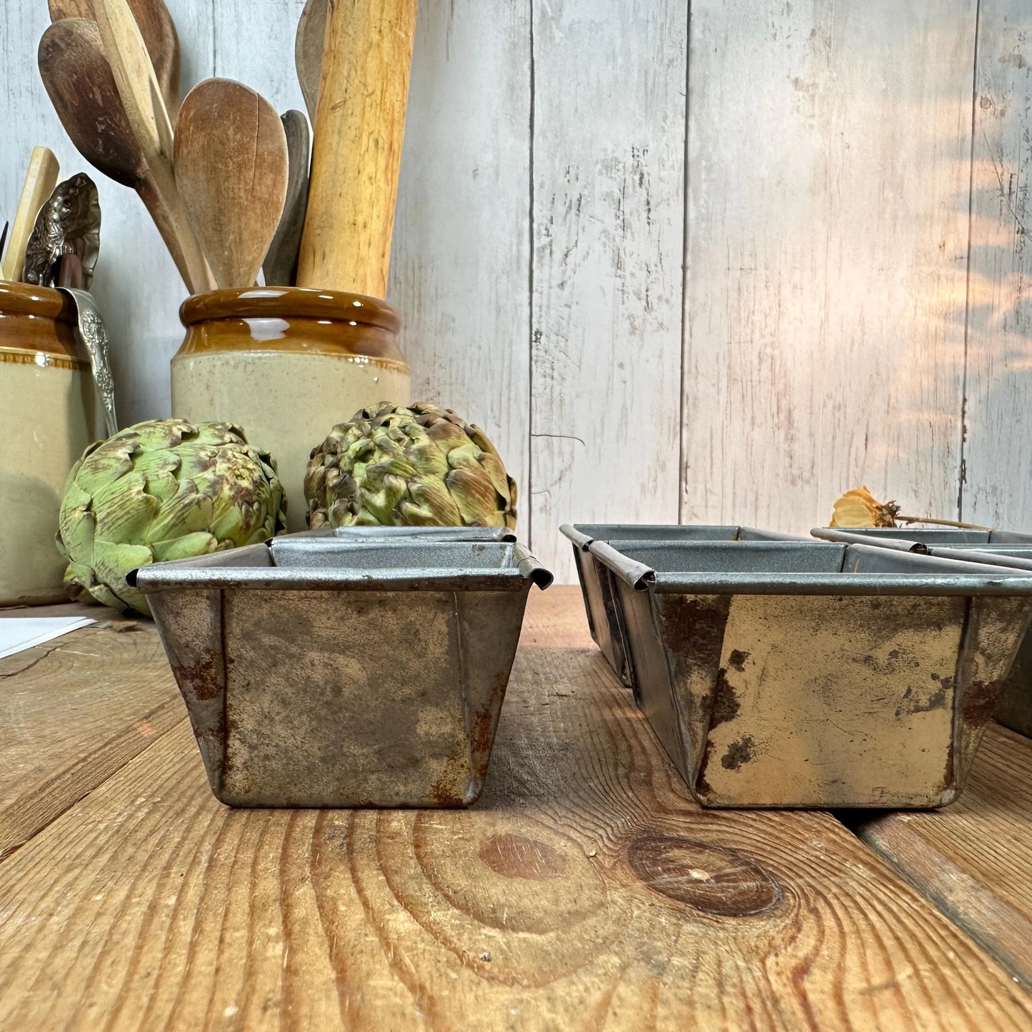 Set of Six Miniature Loaf Tins, Bread Tin, Soap Candle Making Baking Tins - The Blind Mole