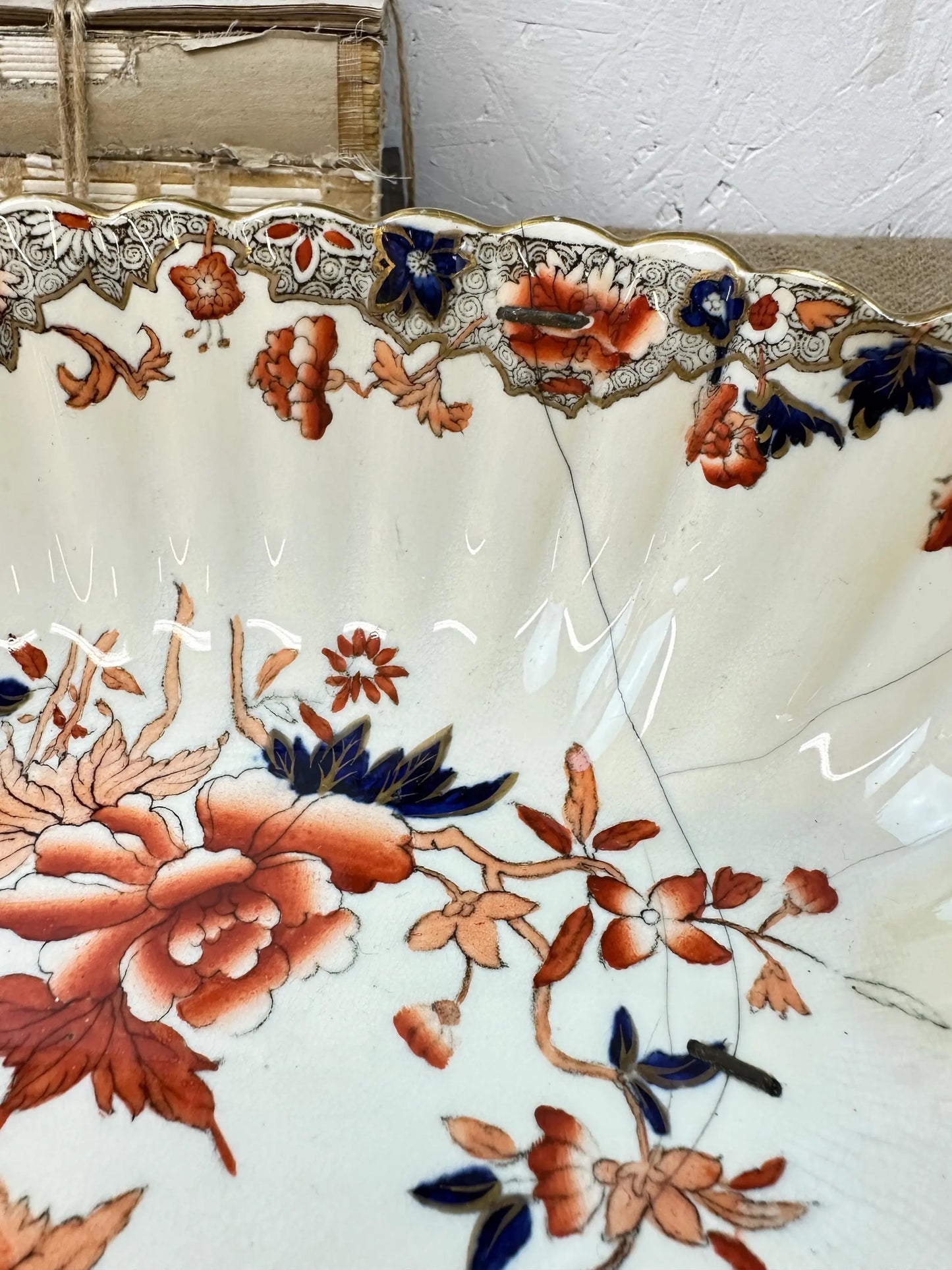 Stunning Copland Spode Floral Burnt Orange Tureen Bertha - The Blind Mole