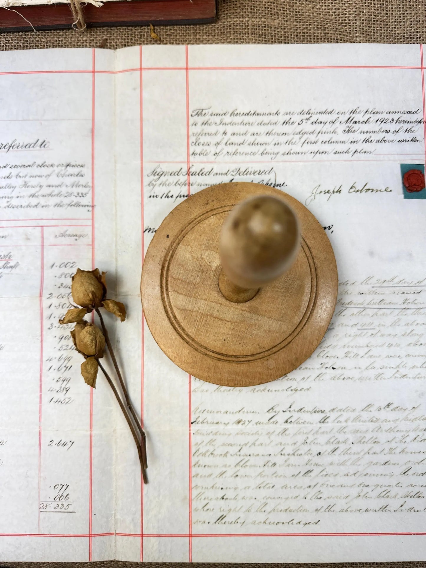 Antique Wooden Butter Worker, Press - The Blind Mole