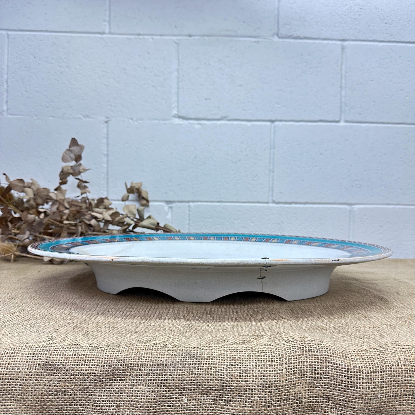 Giant Victorian Wedgewood & Co Paris Serving Serving Platter Roasting Plate - The Blind Mole