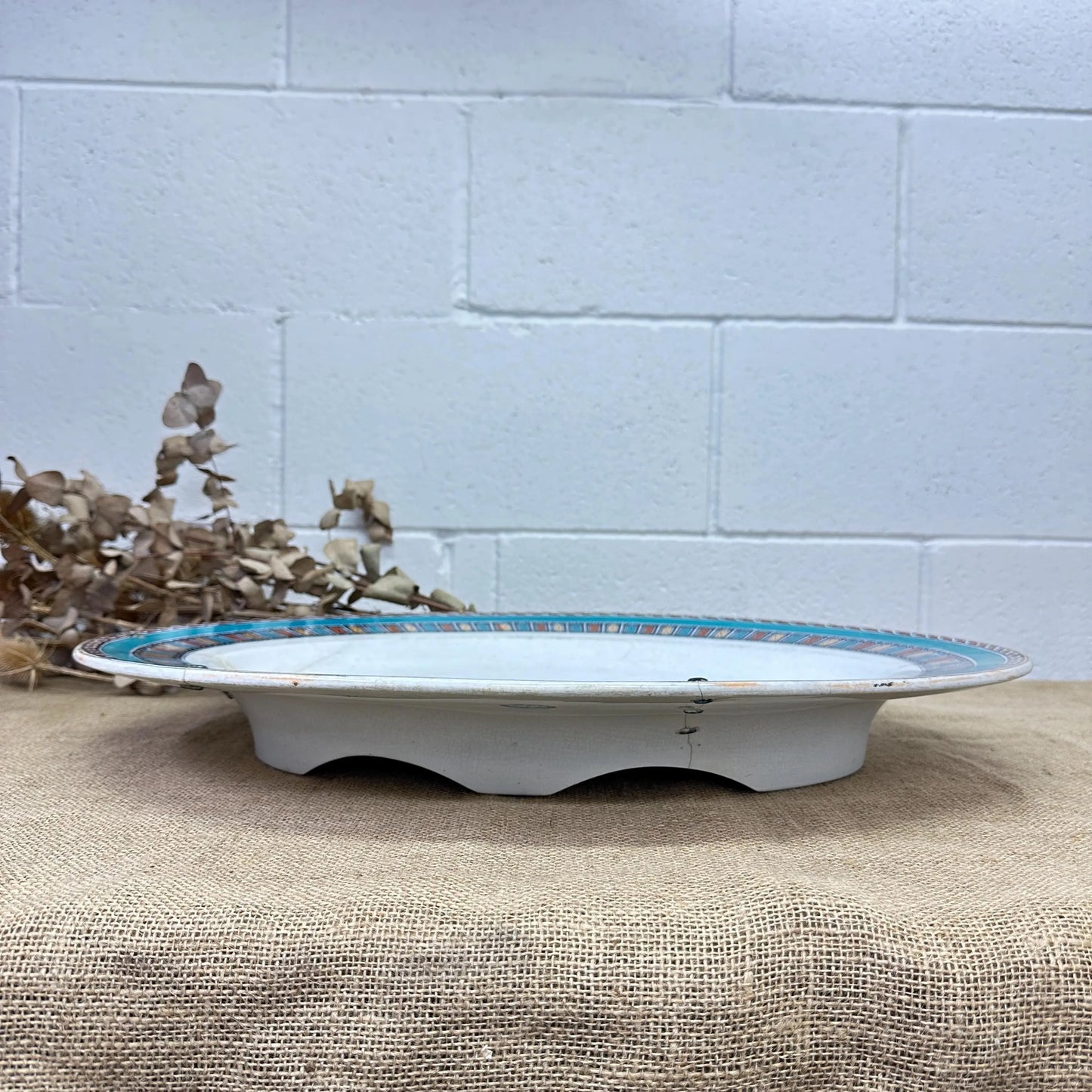 Giant Victorian Wedgewood & Co Paris Serving Serving Platter Roasting Plate - The Blind Mole
