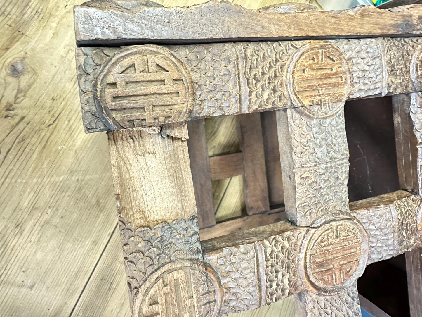 Chinese Antique Hardwood Scribe Campaign Travelling Table - The Blind Mole