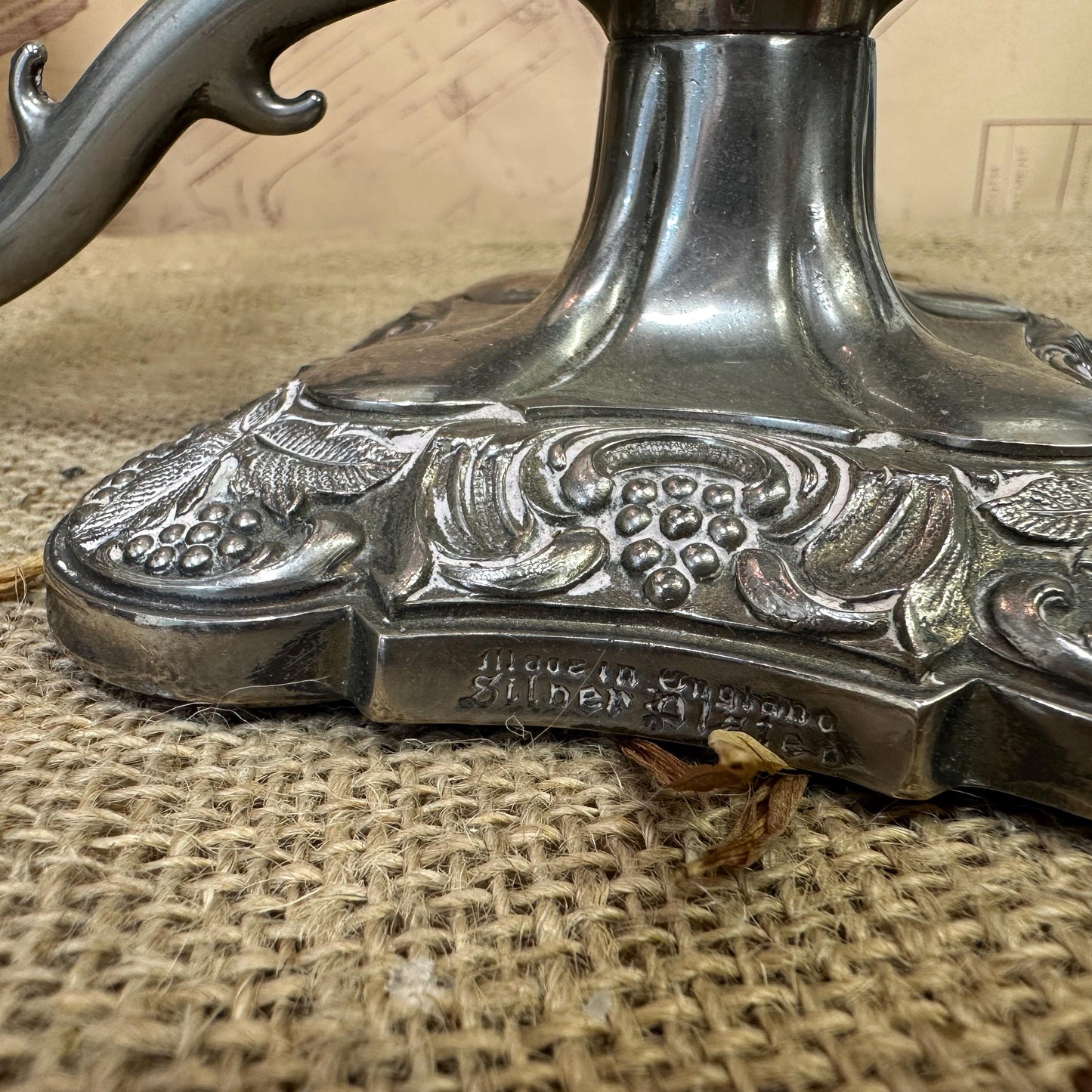 Vintage Silver Plated Triple Candelabra, Candle Sticks - The Blind Mole