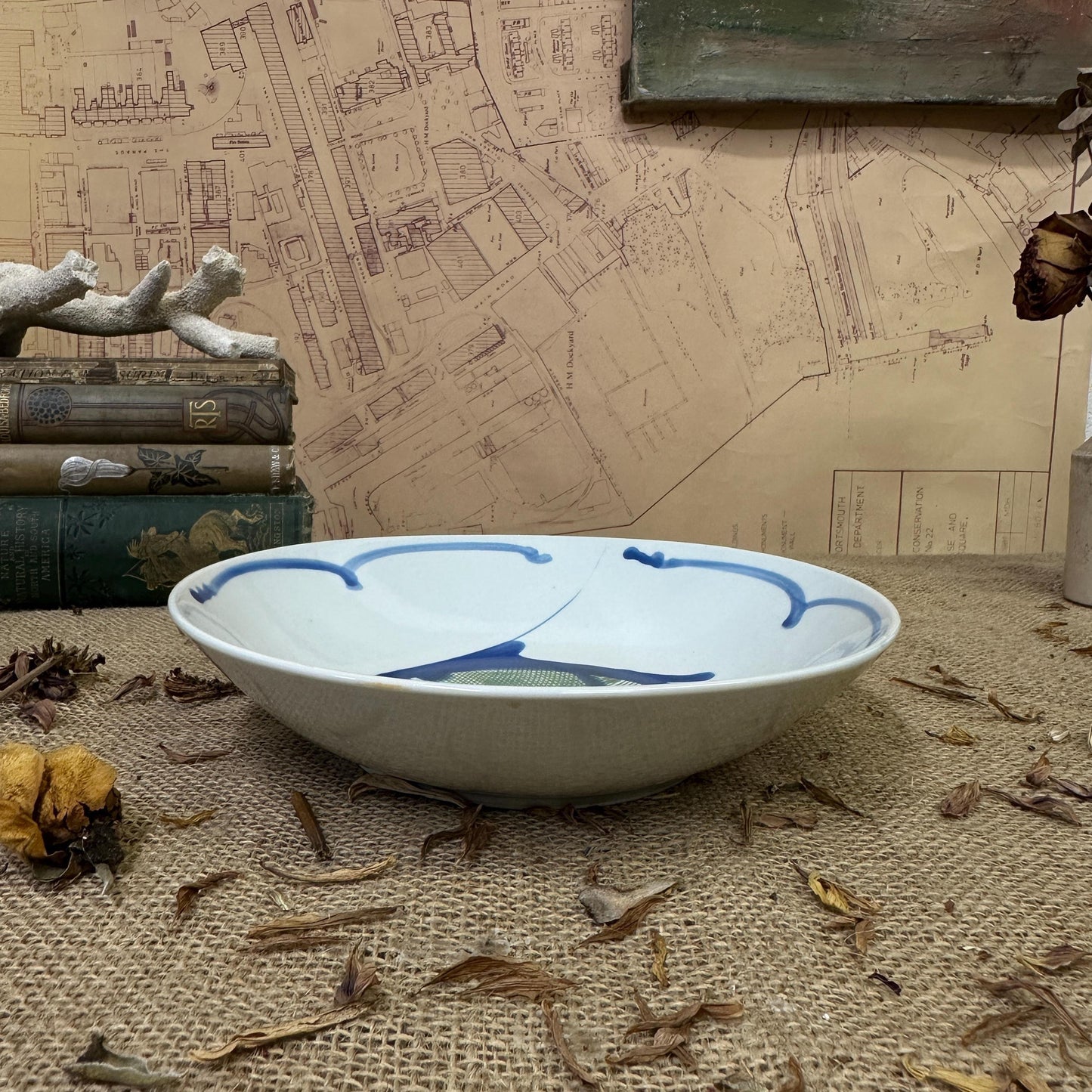 Chinese Hand painted Fish Carp Bowl, Pasta Bowl - The Blind Mole