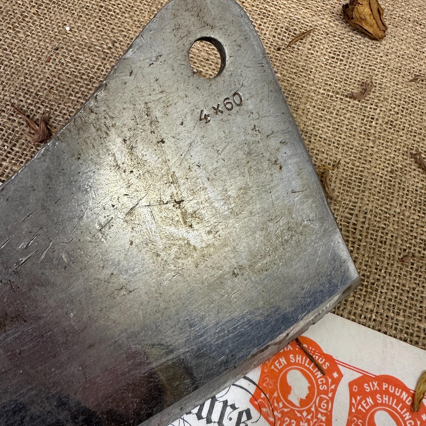 Large Antique F Dick Meat Cleaver Butcher Knife V Schliff - The Blind Mole