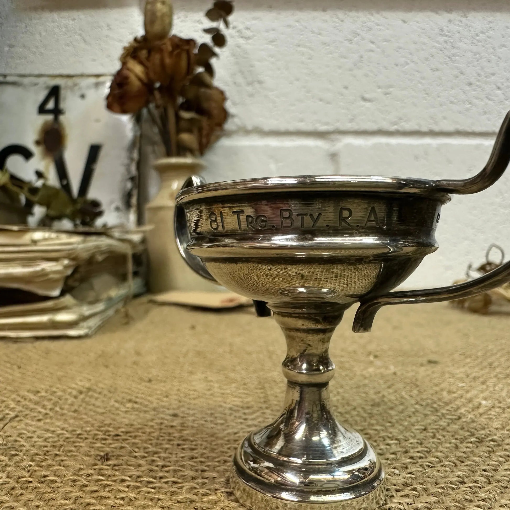 Small EPNS Decorative Trophy - The Blind Mole