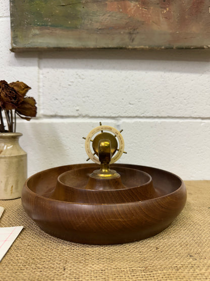 Ships Wheel Brass Nut Cracker - The Blind Mole