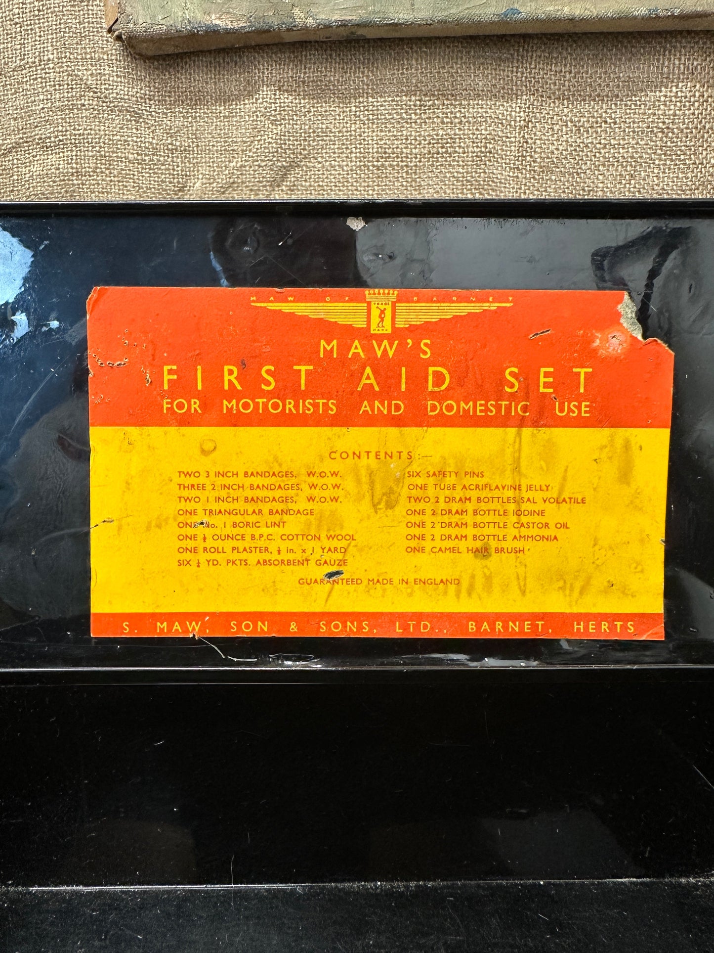Motorist Fist Aid Tin The Blind Mole