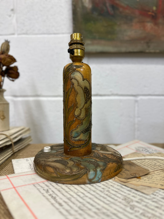 Art Nouveau Poker Work Table Lamp