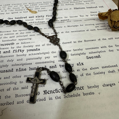 Beaded Rosary Beads Rosary Necklace Crucifix - The Blind Mole